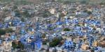 View over the Blue City Raas, India, View over the Blue City