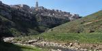 Le Grotte della Civita, Italy, Matera seen from the ravine
