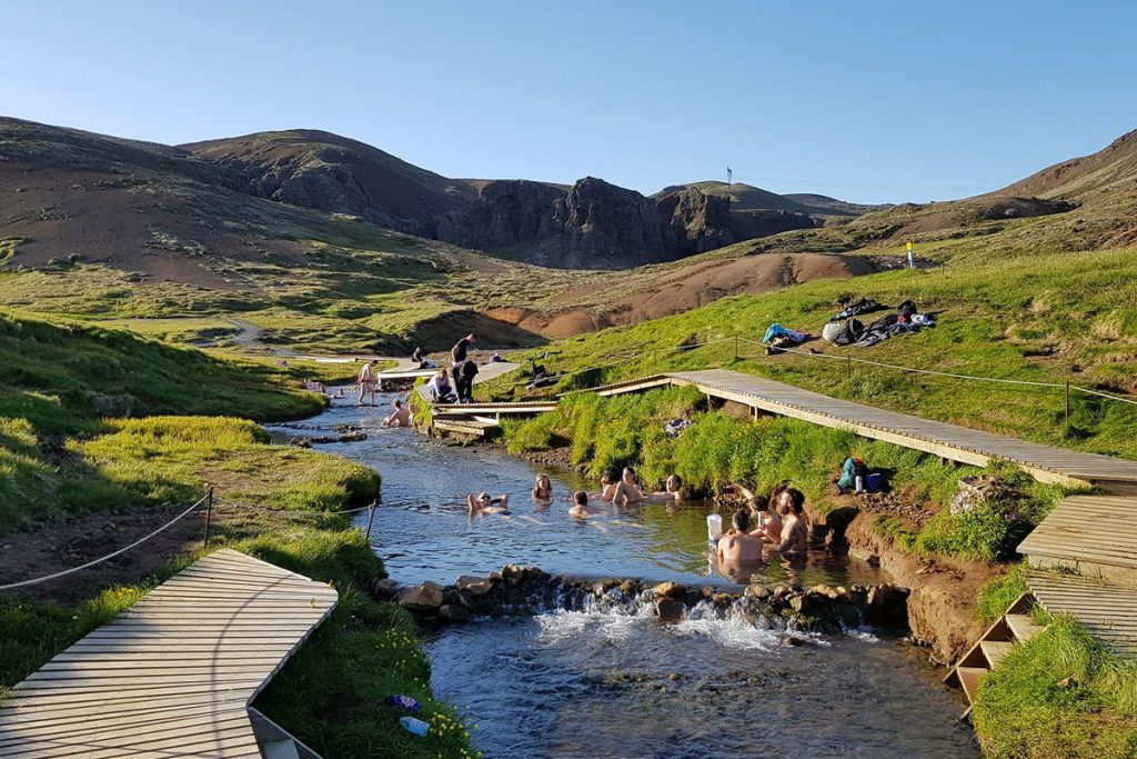 the i-escape blog / 12 amazing wild swimming spots in the UK & worldwide / Reykjadalur, Iceland