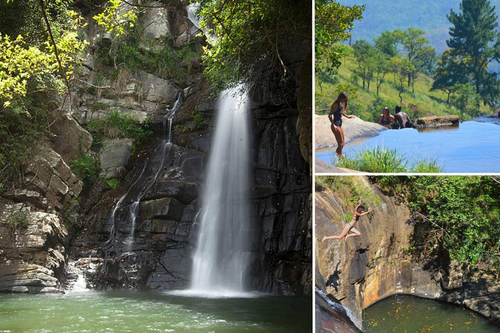 the i-escape blog / 12 amazing wild swimming spots in the UK & worldwide / Koslanda Waterfall, Sri Lanka